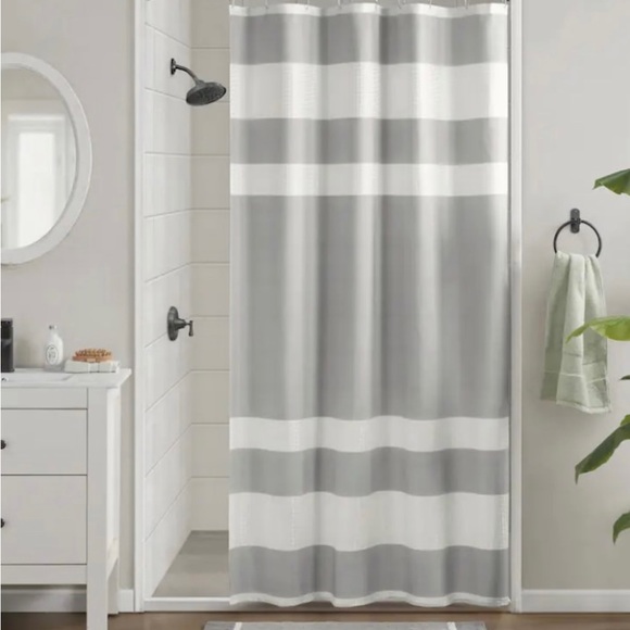 Porch & Den Other - Porch & Den Niantic Shower Curtain Grey 72x84